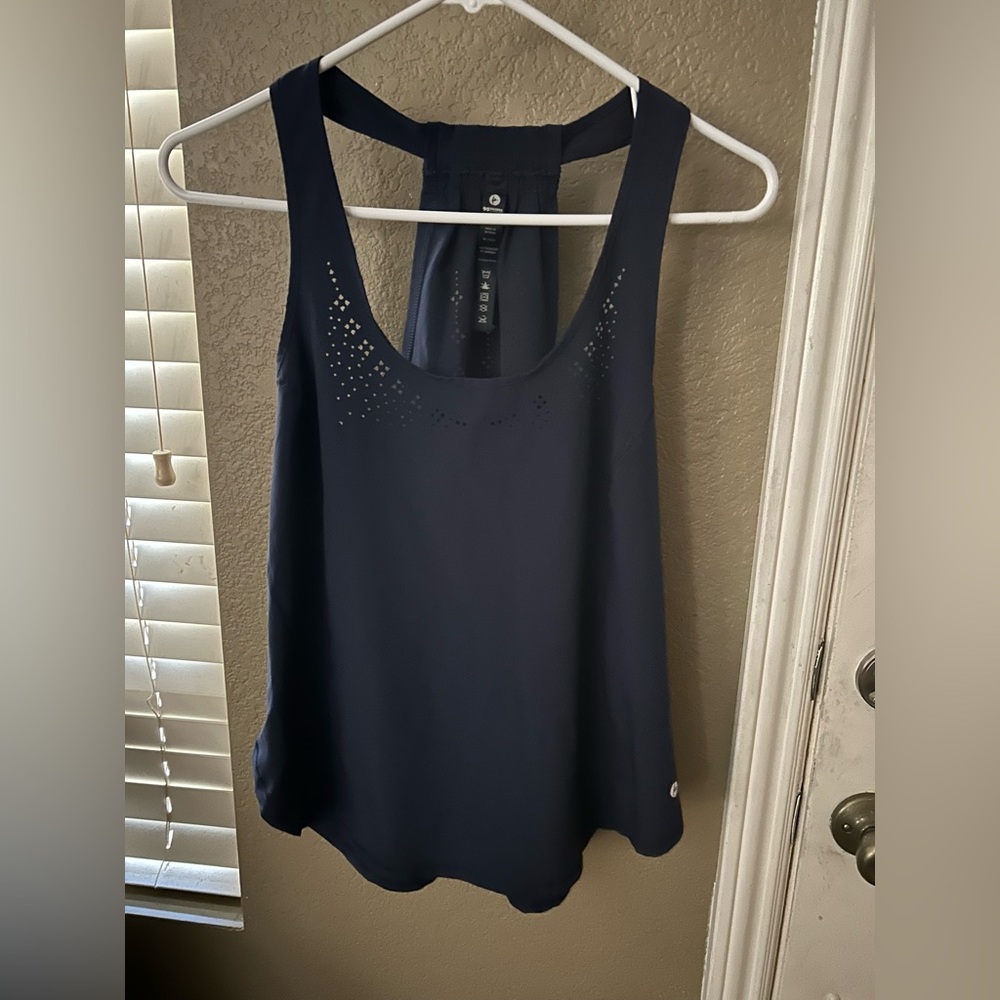 90 Degree By Reflex Dark Blue Tank Top